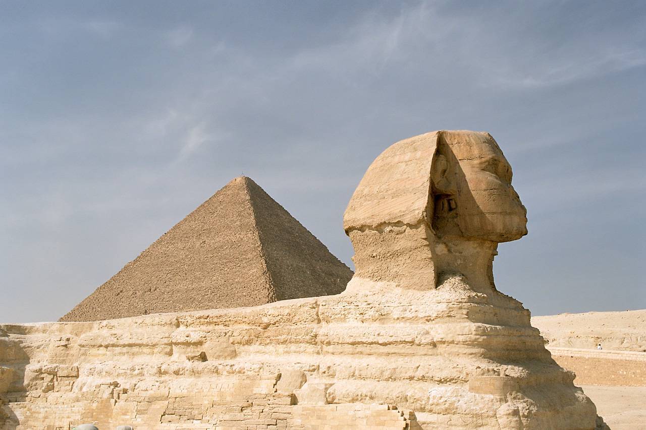 Египет пирамида Хеопса и сфинкс