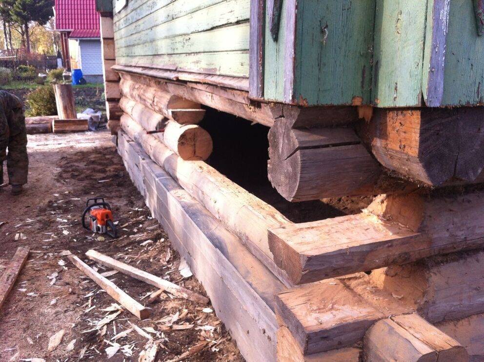 Способы ремонта фундамента старого деревянного дома - блог о строительстве