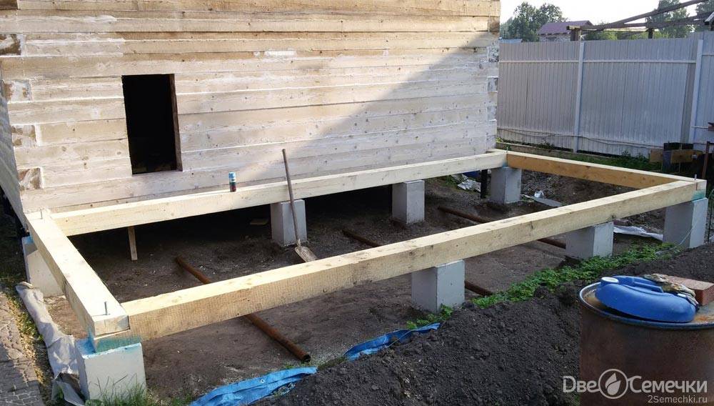 Как построить фундамент под террасу к дому