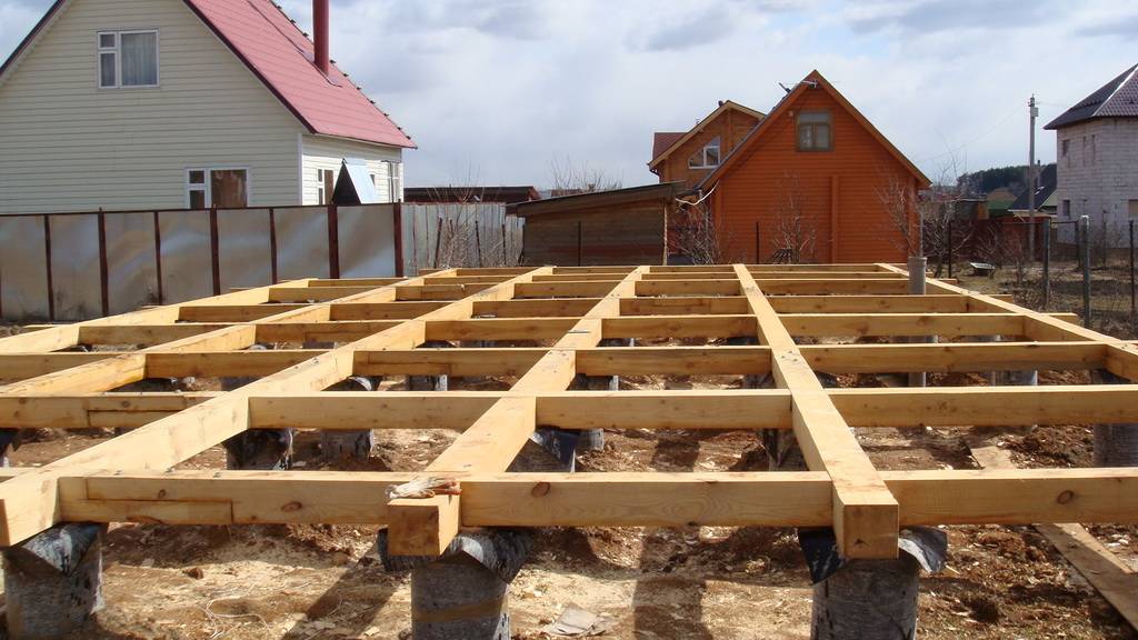 Столбчатый фундамент для каркасного дома - этапы строительства