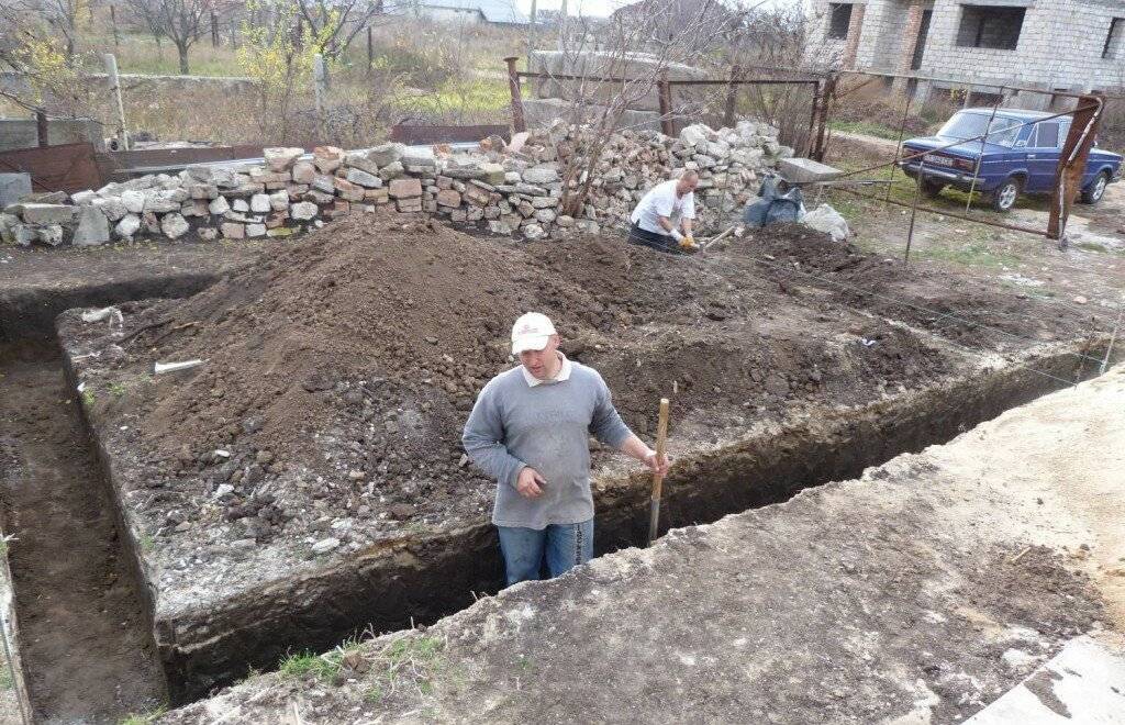 На какую глубину копать фундамент под дом?